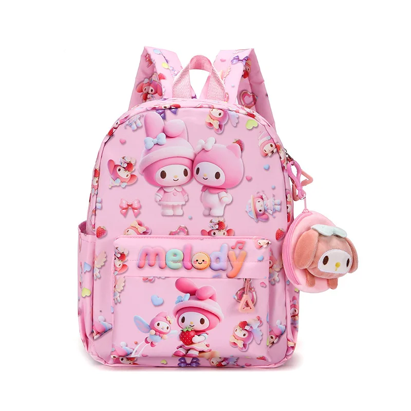 

Sanrio новая школьная сумка для детского сада с рисунком hello kitty kuromi, рюкзак для мальчиков и девочек, повседневный рюкзак, детская сумка на плечо