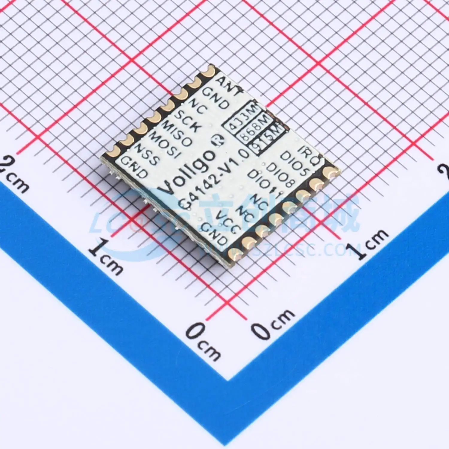 5pcs VG4142S490N0S1 SMD 13.5x12mm transceiver 490MHz 20dBm RF Wireless Communication Module for Smart Home System