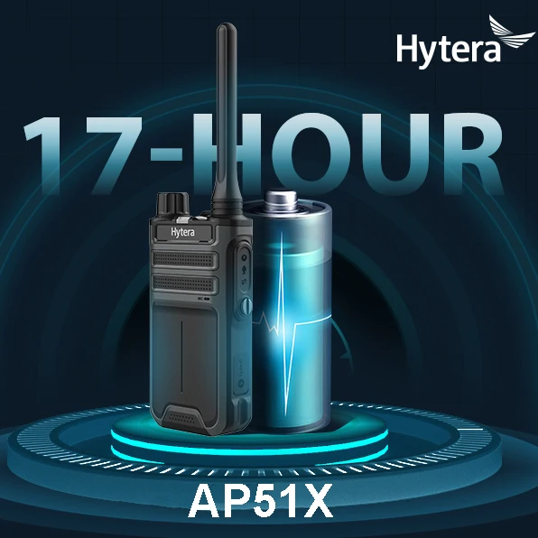 HYTERA AP515 AP518 IP54 Light Two-Way Radio with Clear Audio Type-C Charging 4000mAh Vhf Uhf Radio for hospitality, retail