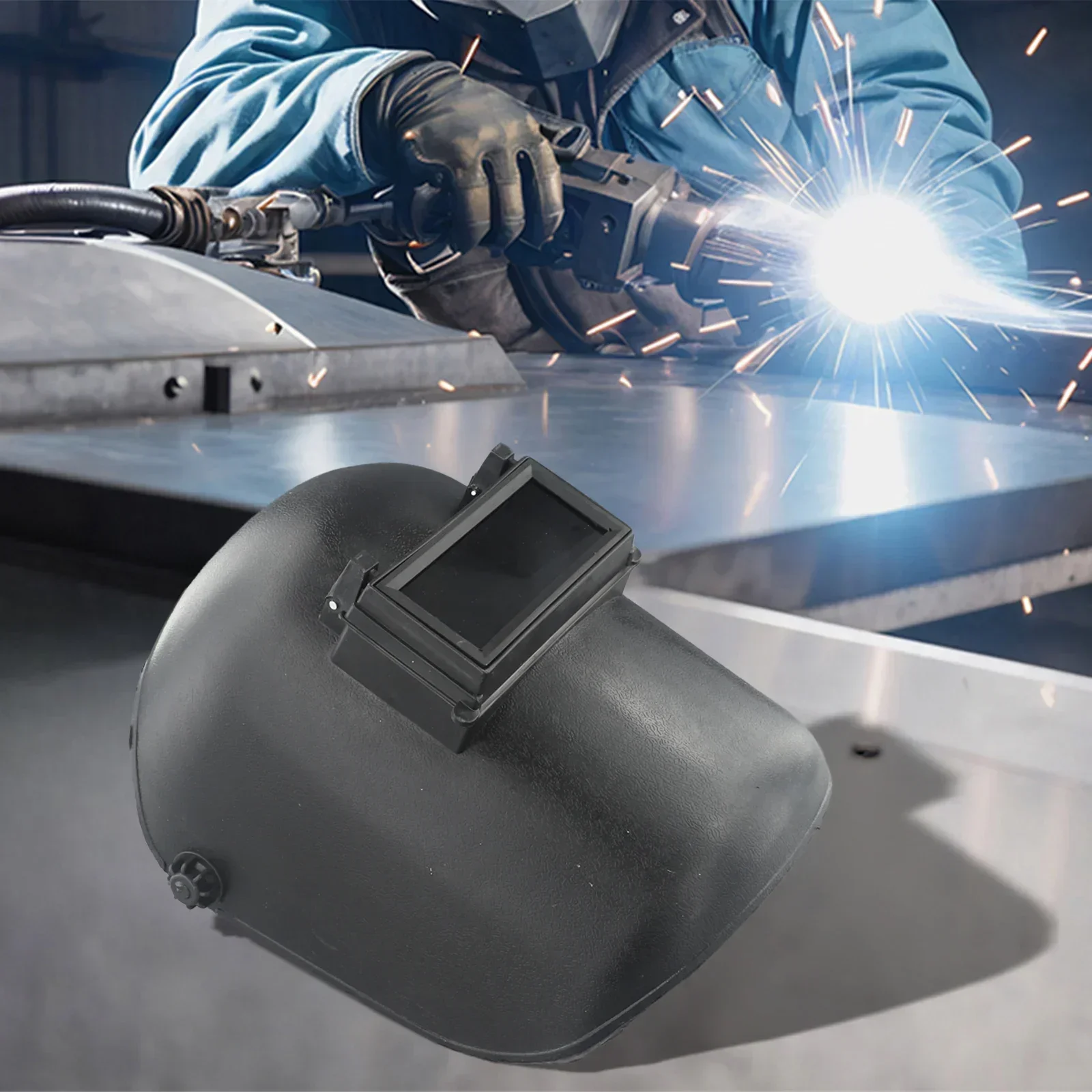 

Наголовный сварочный шлем для лица Прочность Сварочное стекло Сварочный шлем Универсальный ударопрочный для многих случаев