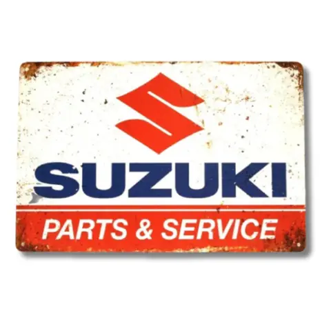 1p,Suzuki Motorcycles Tin Sign Vintage Retro Style Advertising Man Cave Garage