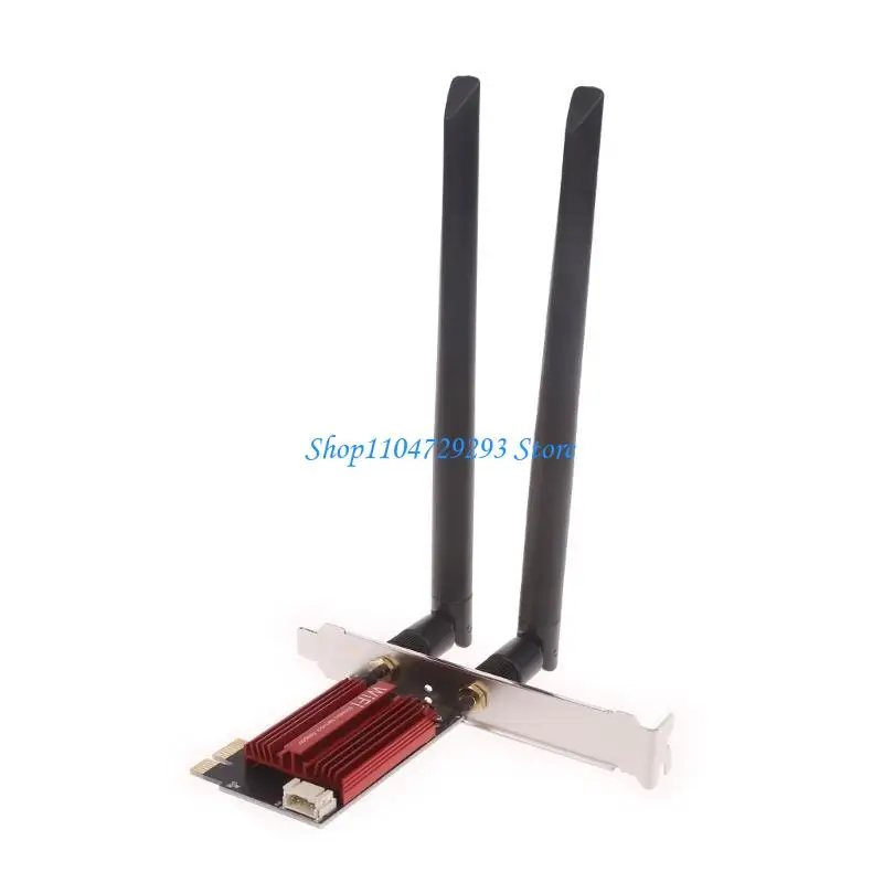 Y2GD 3000Mbps WiFi 6E PCIE WIRELE sem fio Adaptador Compatível 5.2 para AX210 Band 2.4g 6g PCI