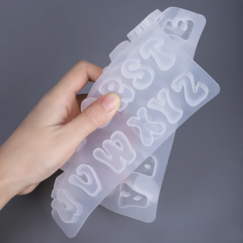 FAIS DU Silicone Cake Mold Alphabet Letters Chocolate Handmade Mould Ice Cube Candy Maker Fudge Biscuit Baking Tools Resin Mold