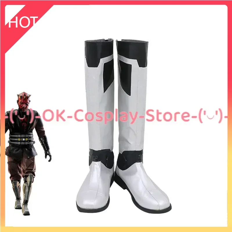 Darth Maul Cosplay Shoes Halloween Carnival Boots Anime PU Leather Shoes Cosplay Props Custom Made