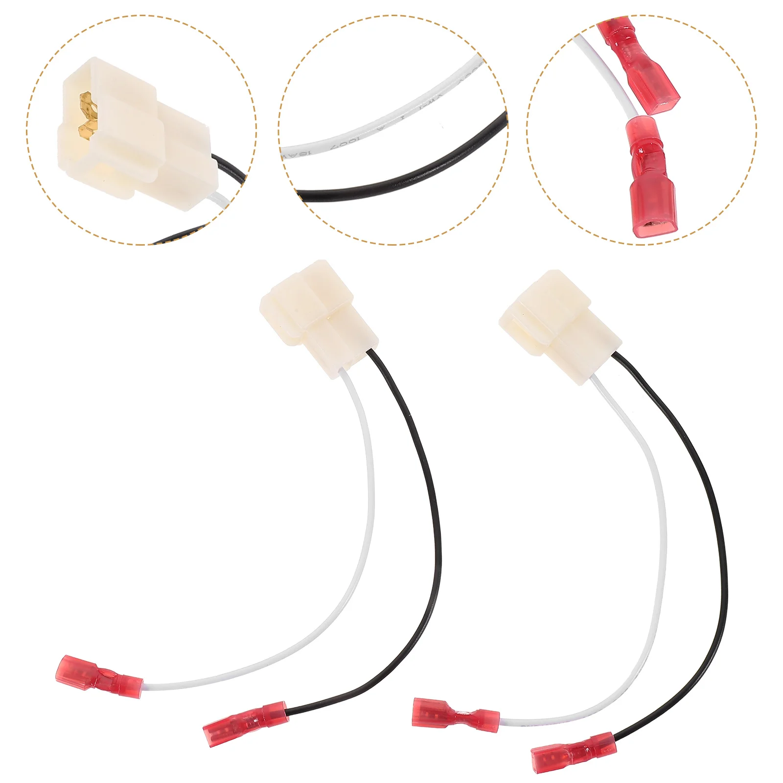 

Horn Plug (1 Pair) Car Wire Connector Part Speaker Replacement Harness Install