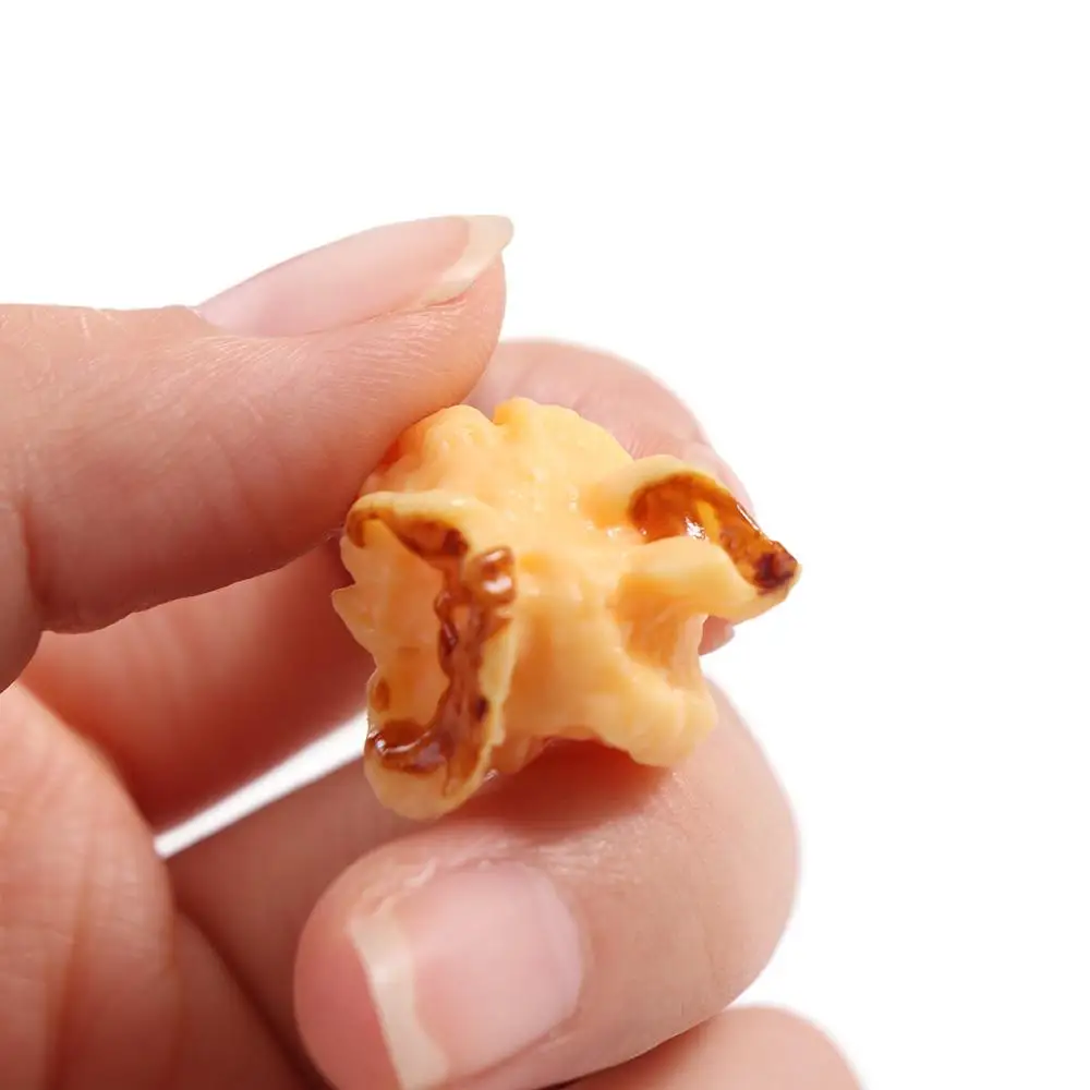 Photography Props PVC Artificial Popcorn Miniature Mini Cute Popcorn Model Handicrafts Lifelike Fake Food Window Display Props