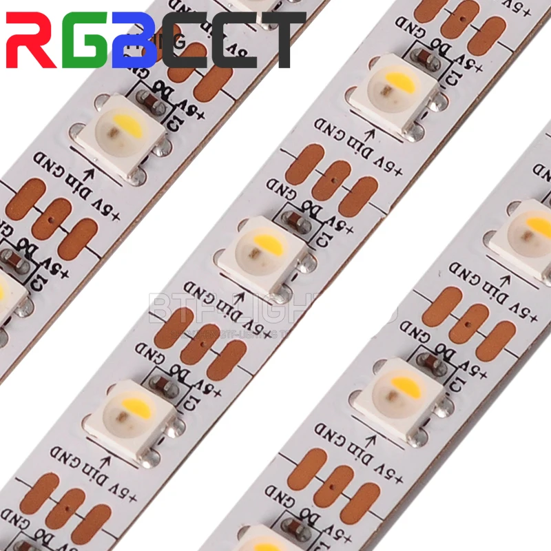 SK6812 RGBW 4 w 1 podobny WS2812B listwa Led RGBWW światło 1m 4m 5m 30 60 144 LEDs indywidualne adresowalne diody Led IP30 65 67 5V