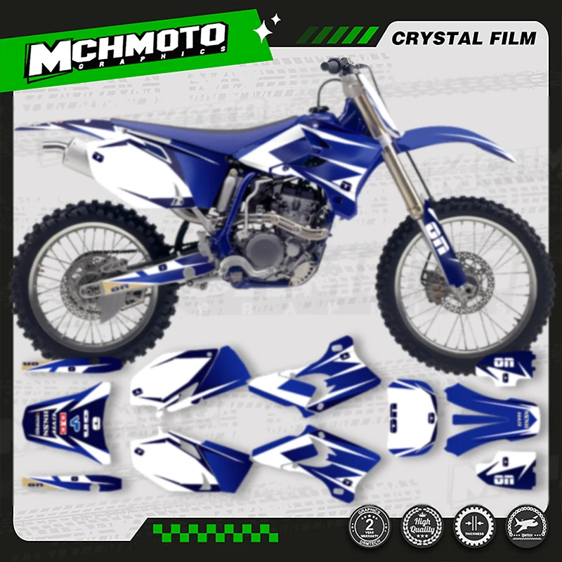 

MCHMFG мотоциклетные графические наклейки для YAMAHA 2003 2004 2005 YZF250 YZF450 YZ 250F 450F номер имя на заказ