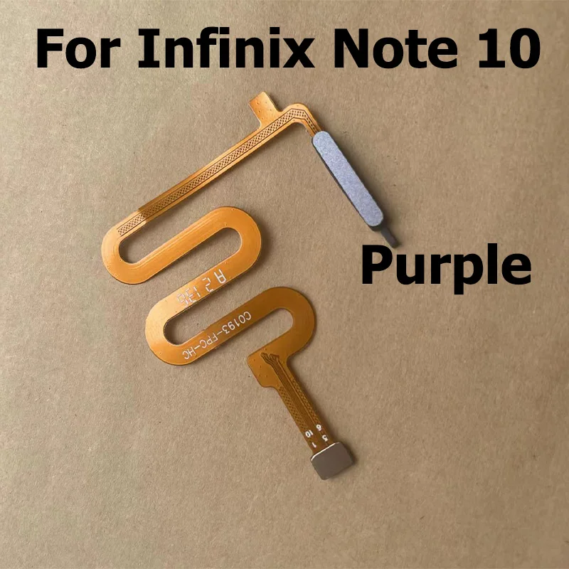 For Infinix Note 10 Fingerprint Sensor Power Button Flex Cable Touch ID Sensor Home Buttons Smartphone X693