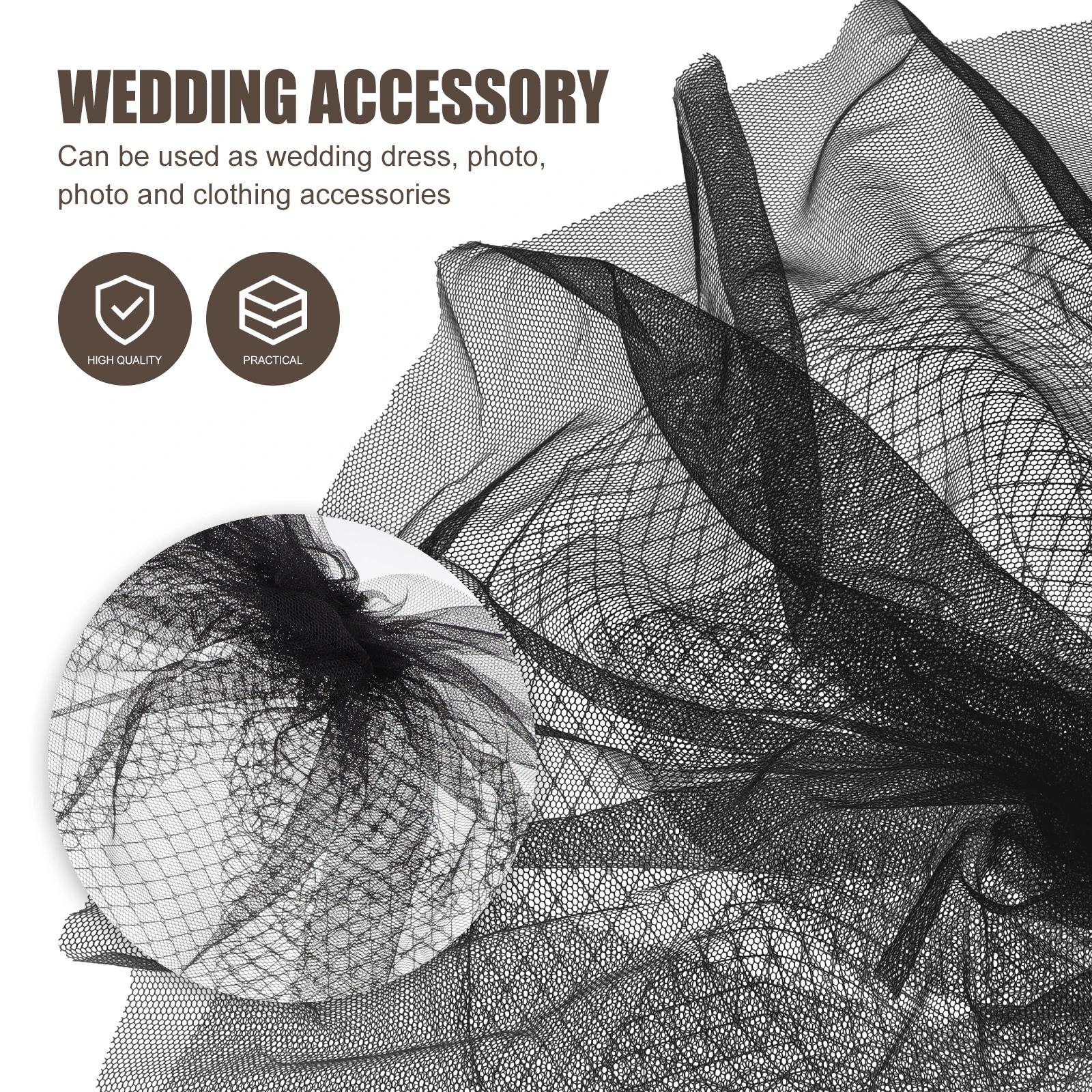 

Bridal Wedding Hair Decor Elegant Short Veil For Bride Premium Material Skin-Friendly Durable Wedding Headwear Chic Veil Bridal