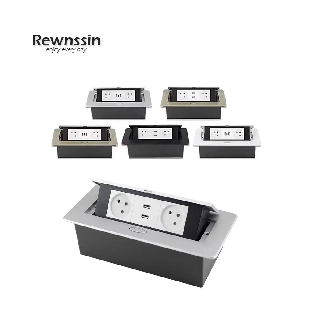 

Equipped USB Type-C Hidden Multifunctional Socket 250V Socket Desktop Pop-Up Socket Suitable For Home Meeting Rooms Offices