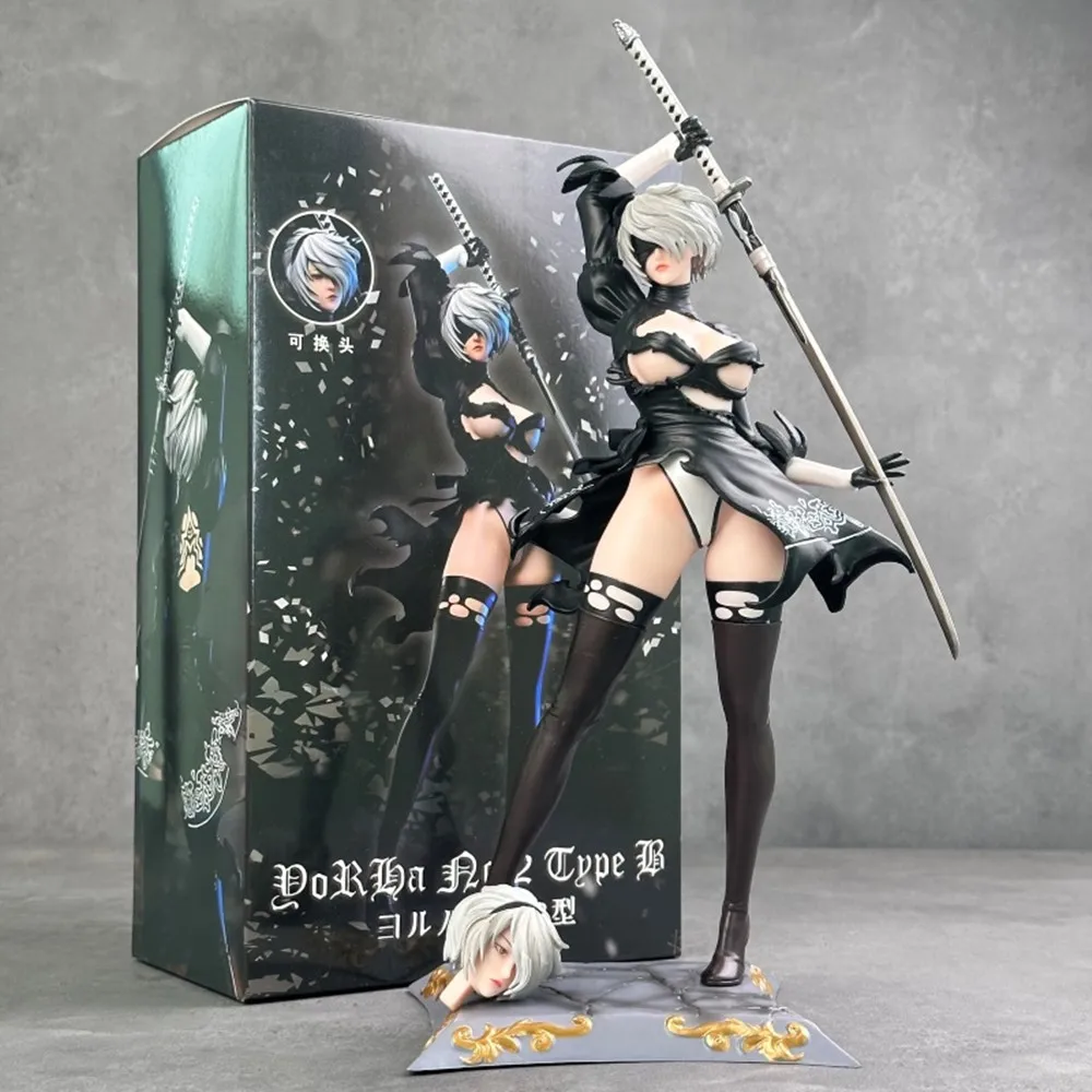 

27cm NieR Automata YoRHa No.2 Type B Anime Figure NieR:Automata Ver1.1a 2B/A2 Bunny Girl Action Figure Adult Sexy Model Doll Toy