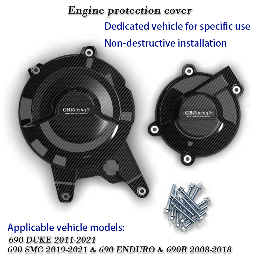 

For KTM 690 Duke 2011-2021 690 SMC 2019-2021 690/R Enduro 2008-2018 Motorcycle Engine Cover Clutch Cover Protection Accessories