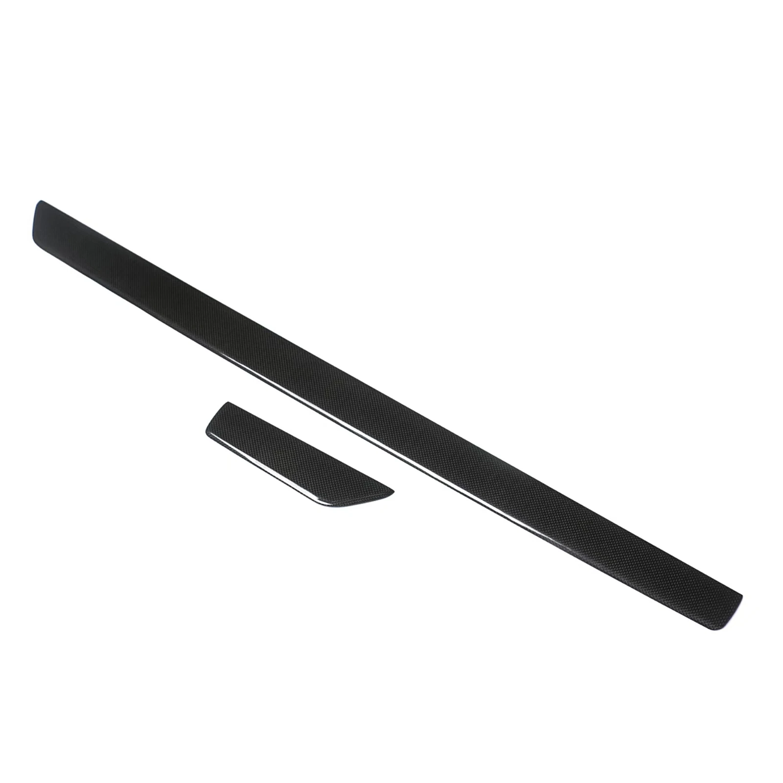 2pcs Interior Center Dashboard Panel Cover Trim Sticker For Porsche 992 911 2019 2020 2021 2022 2023 2024 2025