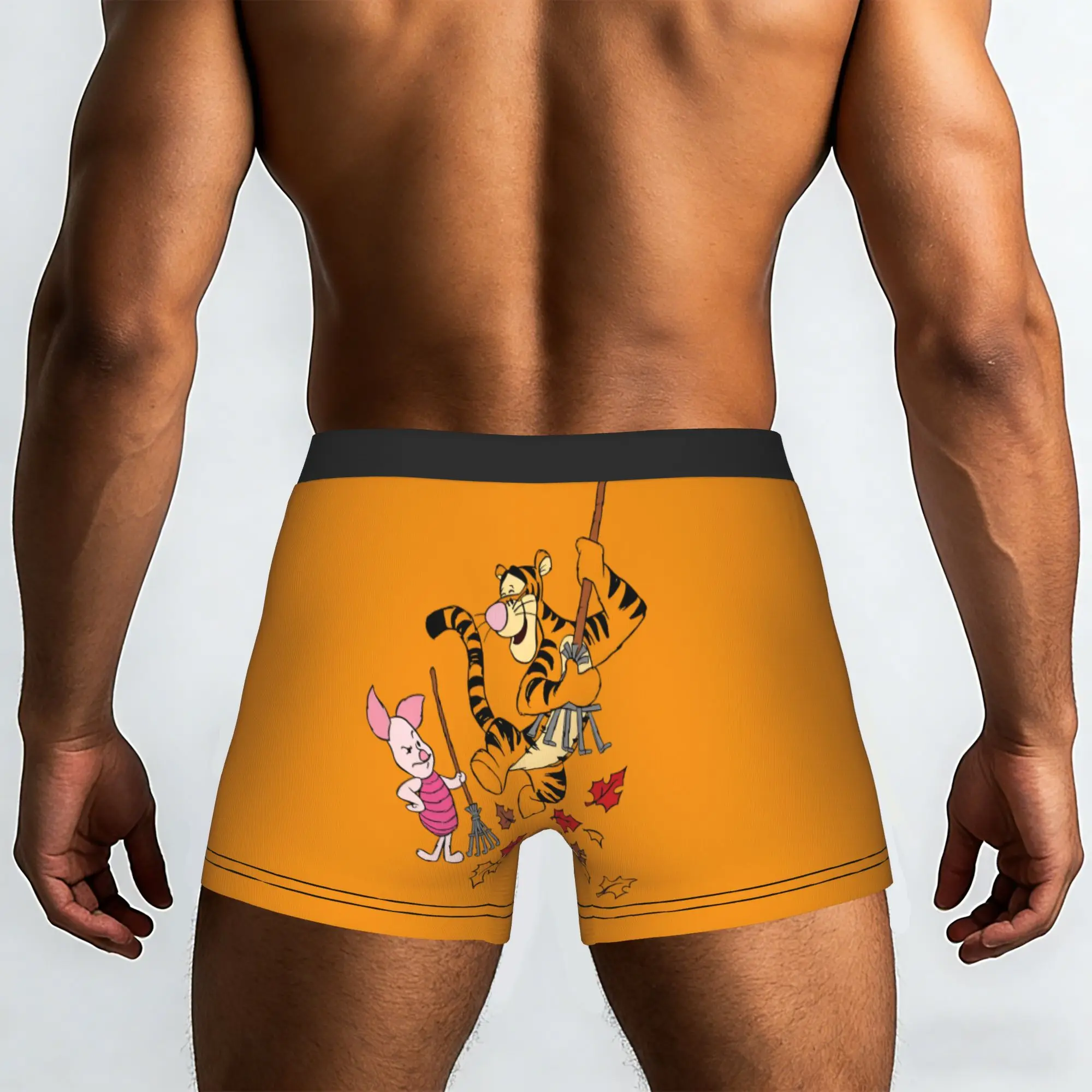 Custom My Friends Cartoon T-Tigger Pooh Boxers Shorts Men's  Briefs Underwear Fashion Underpants