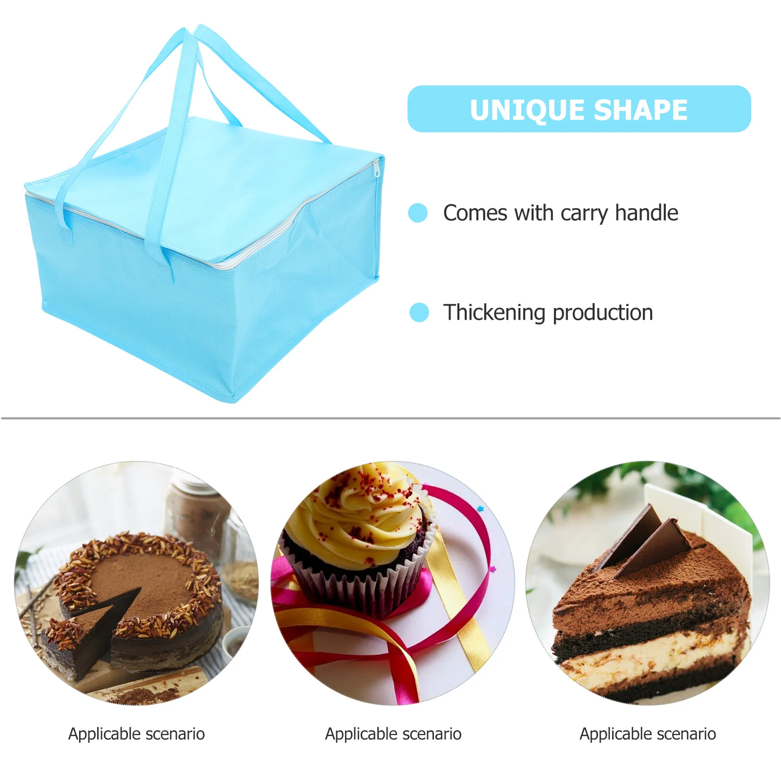 

Large Capacity Insulated Food Delivery Bag Waterproof Meal Carrying For Picnic Outdoor Pizza Packaging Reusable Lunch Bag Women