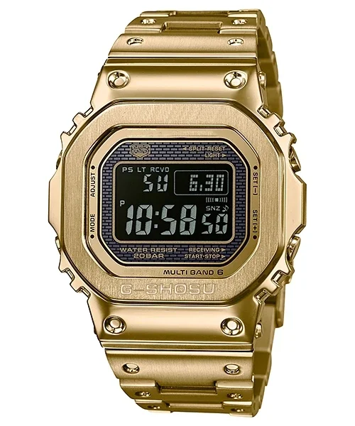 デジタル電子スポーツユニセックス腕時計フル機能スクエア合金 LED ダイヤルスチールストラップフル機能 5000 シリーズ