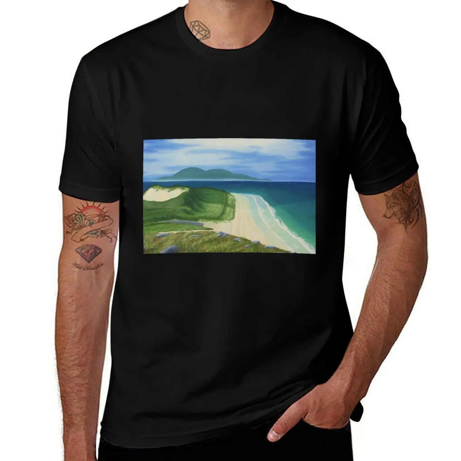 

Taransay In Mist T-Shirt clothes funny meme t-shirts summer shirt summer clothes mens designer clothes