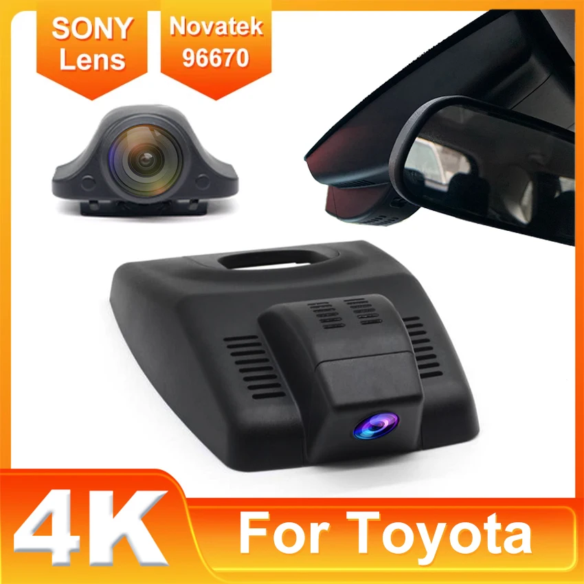 New! Plug and Play Car DVR WIFI Dash Cam Video Recorder Original For Toyota RAV4 GX 2022-2025 UHD Night Vision High Quality