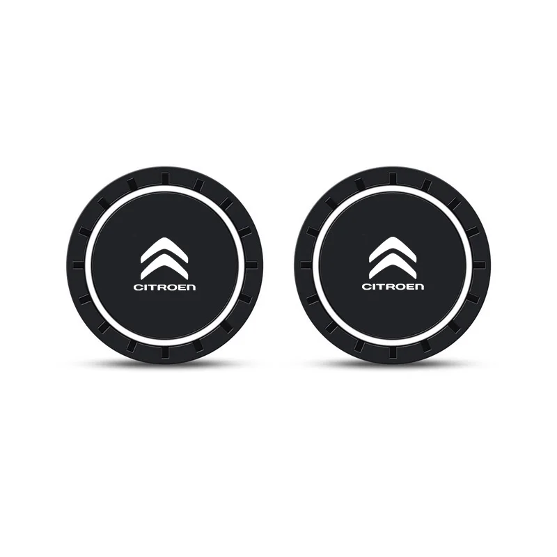 2 Stuks Siliconen Auto Coaster Water Cup Antislipmat Drink Pad Voor Citroen C1 DS3 C2 C3 Vts C4 Saxo C4L C5 C6 C8 Xsara C3-XR Picasso