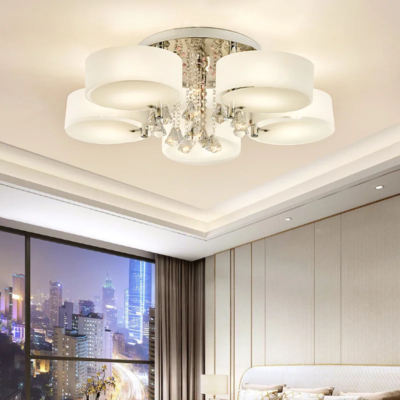 LED Crystal Ceiling Light Chandelier Lamp, 5/7 Head