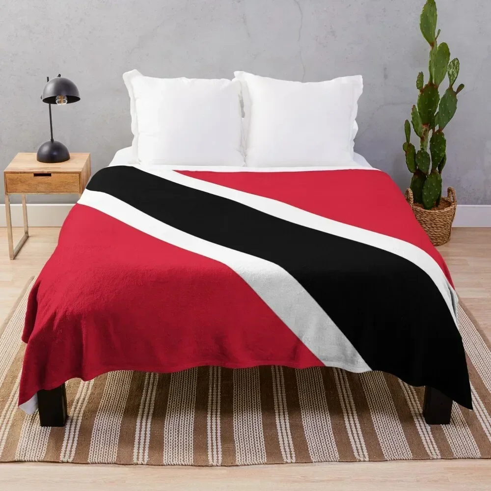 

Trinidad & Tobago Flag Throw Blanket Stylish Warm Blanket for Living Room Bedroom