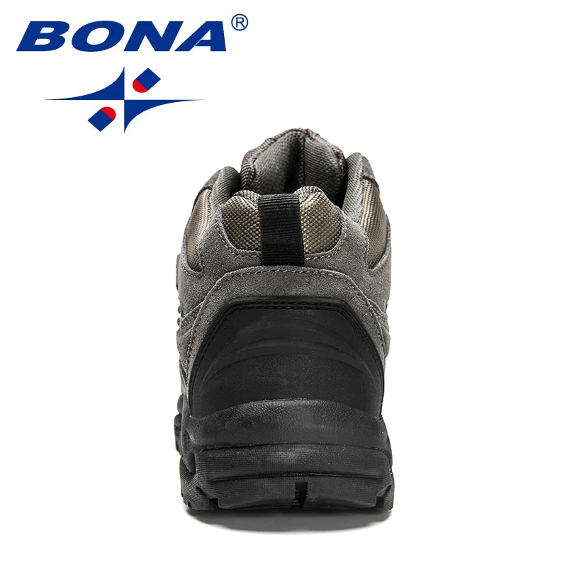 BONA 2024 New Designers Non-slip Wear-resistant Breathable Hiking Shoes Men Outdoor High-quality Jogging Walking Shoe Mansculino