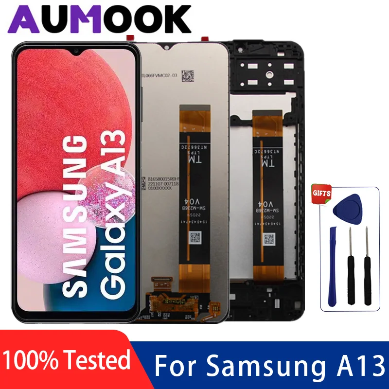 A13 Display For Samsung Galaxy A13 4G LCD A135  A137F Display SM-A135F Touch Screen For SM-A135M SM-A135F/DS Replace Part