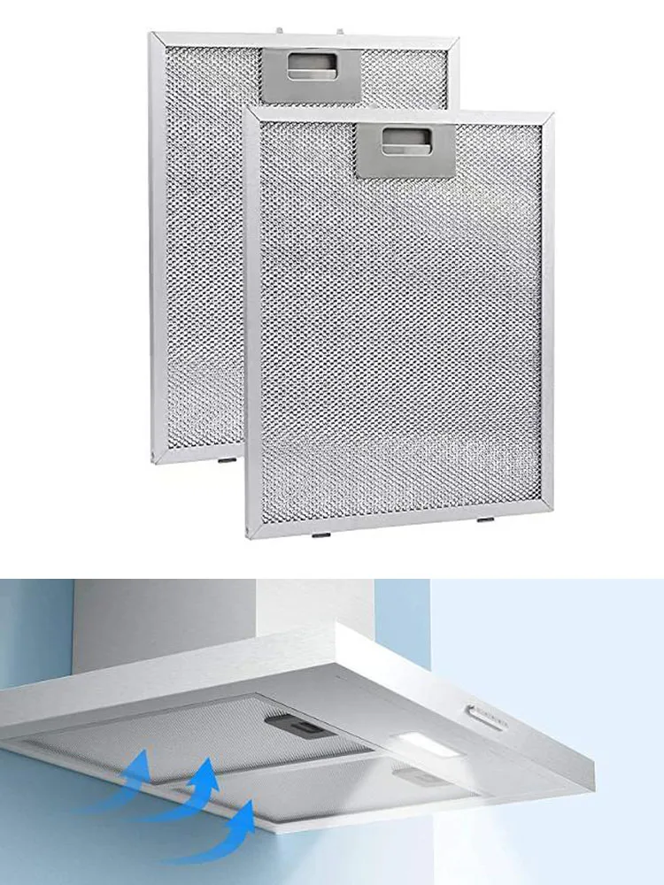 Metal Mesh Extrator Vent Filters, Home Improvement Range Hood Filters, 320x260mm, 1Pc