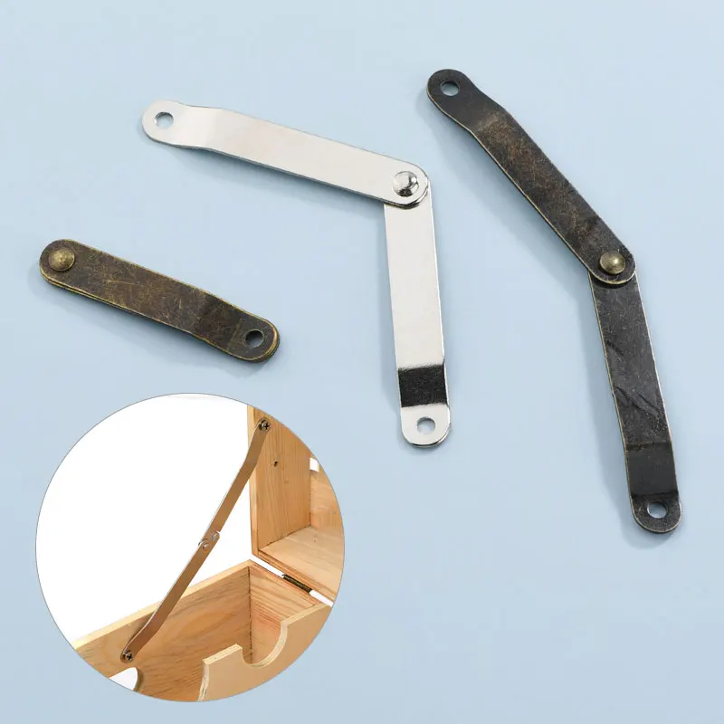 

Петли для поддержки крышки, античная бронза, деревянная коробка, позиционирующий штатив, мебельная петля, фурнитура, кронштейн, аксессуары для дверей шкафа, 2 шт.