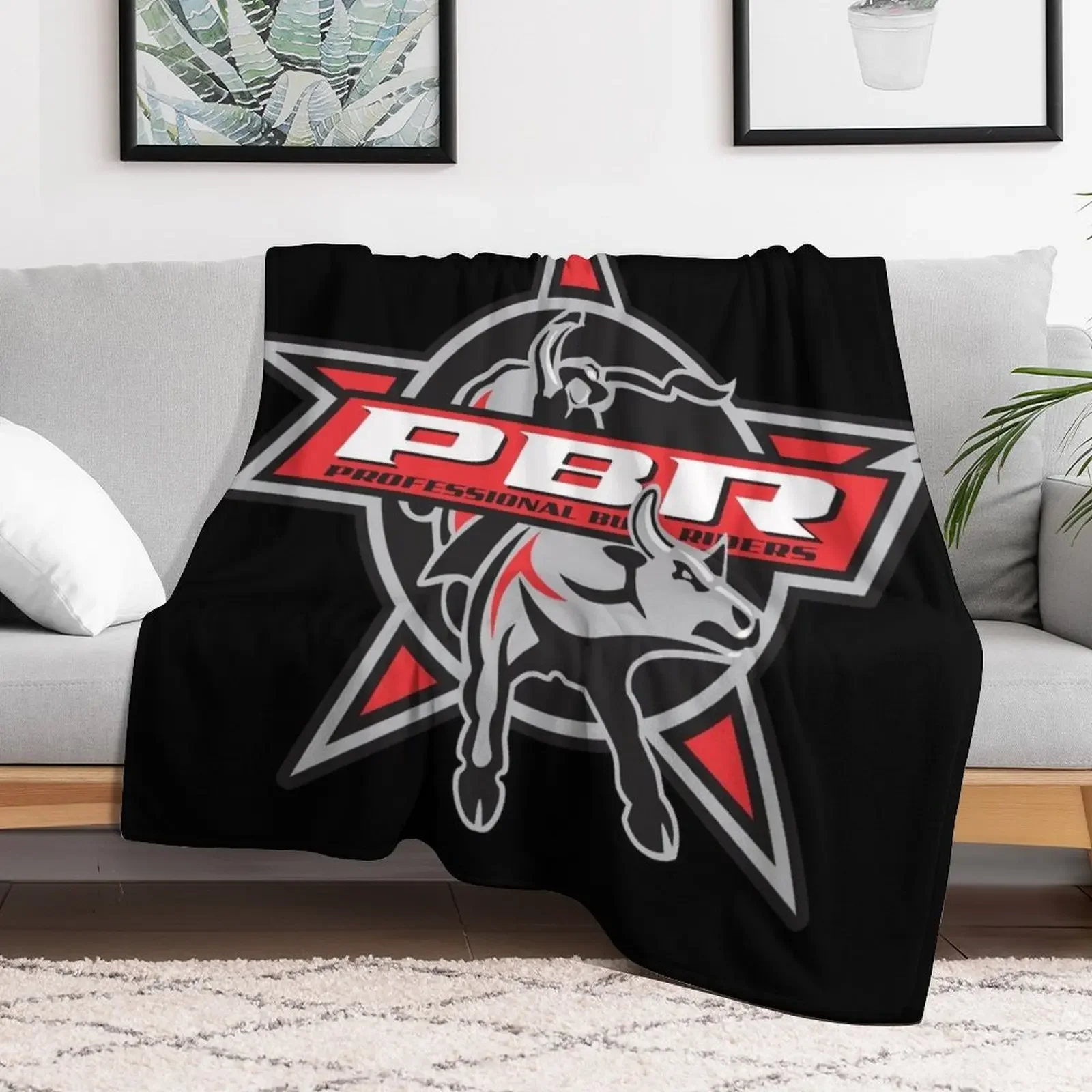 Pro Yeehaa Rodeo USA Throw Blanket Elegant Warm Throw Blanket for Hotel Home
