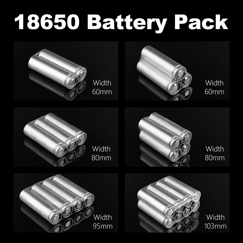 PVC Heat Shrink Tube Transparent 7mm ~ 160mm Width DIY 18650 Lithium Battery Pack Insulated Film Wrap Case Protect Cable Sleeve