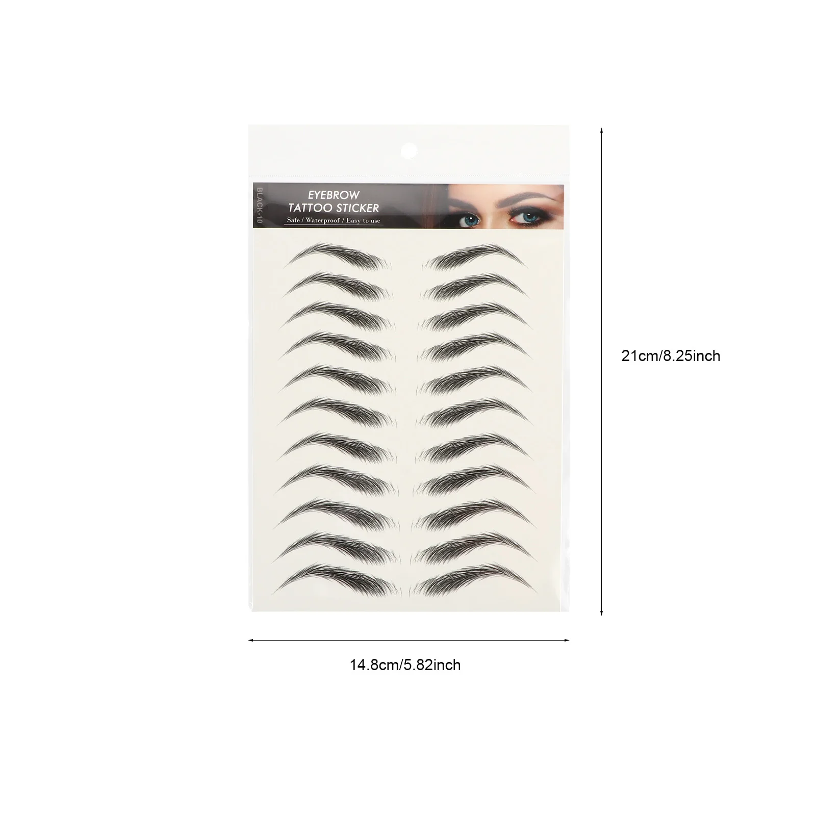 4 قطعة ملصقات الحاجب مقاوم للماء 6D تشبه الشعر واقعية الحاجب الوشم للحواجب الكاملة الطبيعية الوشم الحاجب المؤقت كاذبة