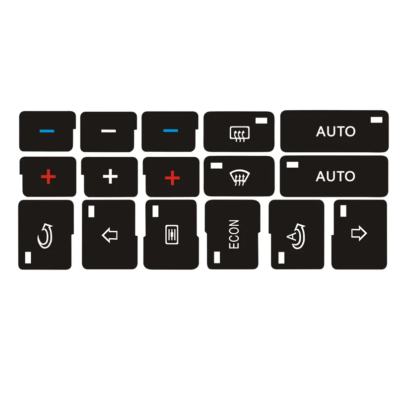 Fit for Audi A4 B6 B7 2000-2008 Car Front Radio Button Decal Sticker with Navigation Repair Set