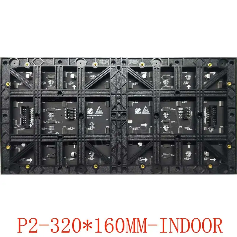 320X160mm Module Indoor P2 Full Color LED Panel Display Stage Stadium Railways Airports Advertising Computer Phone Control