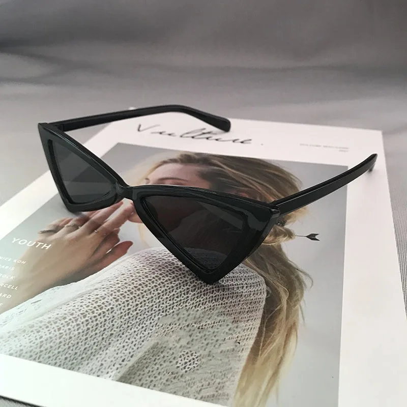 Cat Eye Sonnenbrille Persönlichkeit Klassisch Unisex Vintage Damen Brille – Detail 3