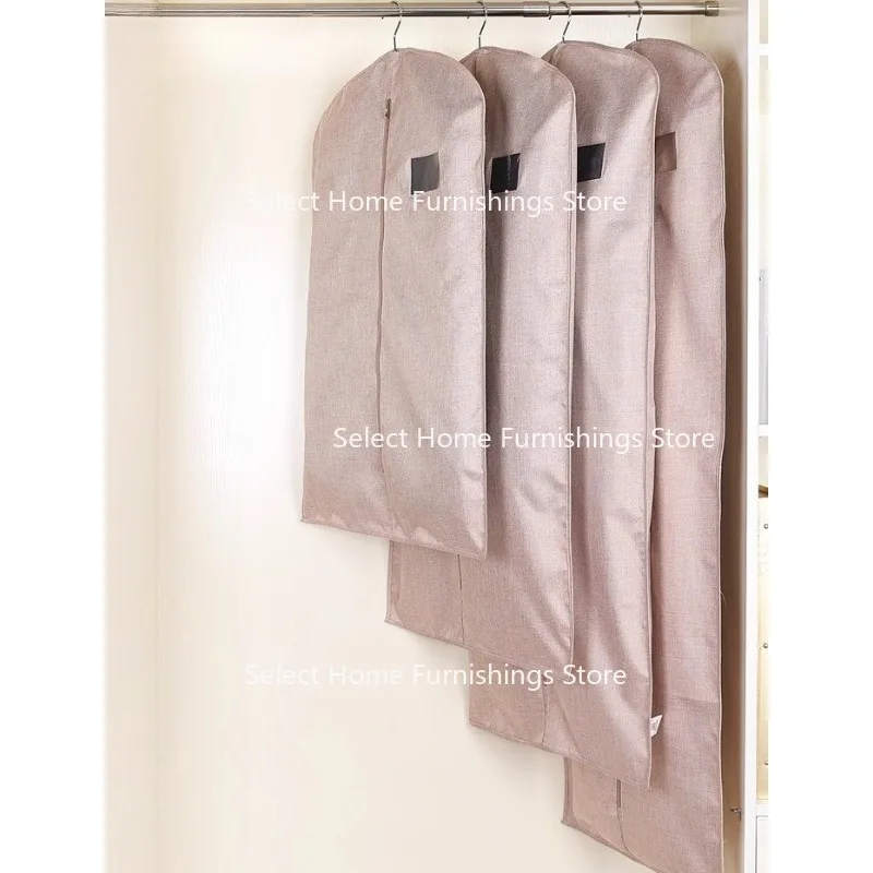 Suitable for Breathable Fur Clothes, Dust Cover, Mink Coat, Oxford Cloth Storage Cover, Hanging Pocket.