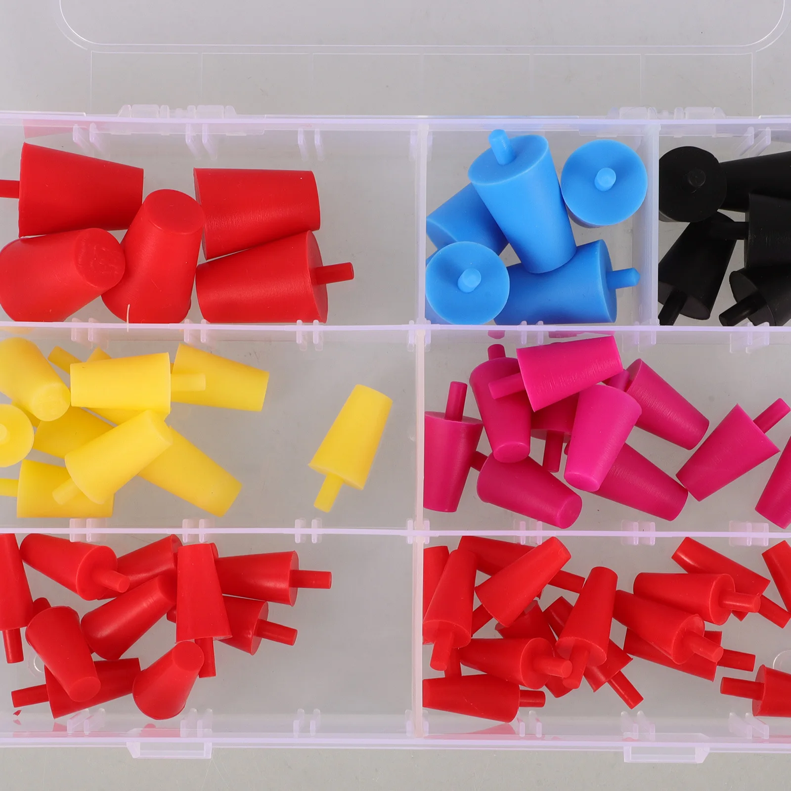 

60Pcs Silicone Plugs High Temperature Tapered Spray Coating Stoppers Hole Plugs for Paint Protection Spray Coating Stopper