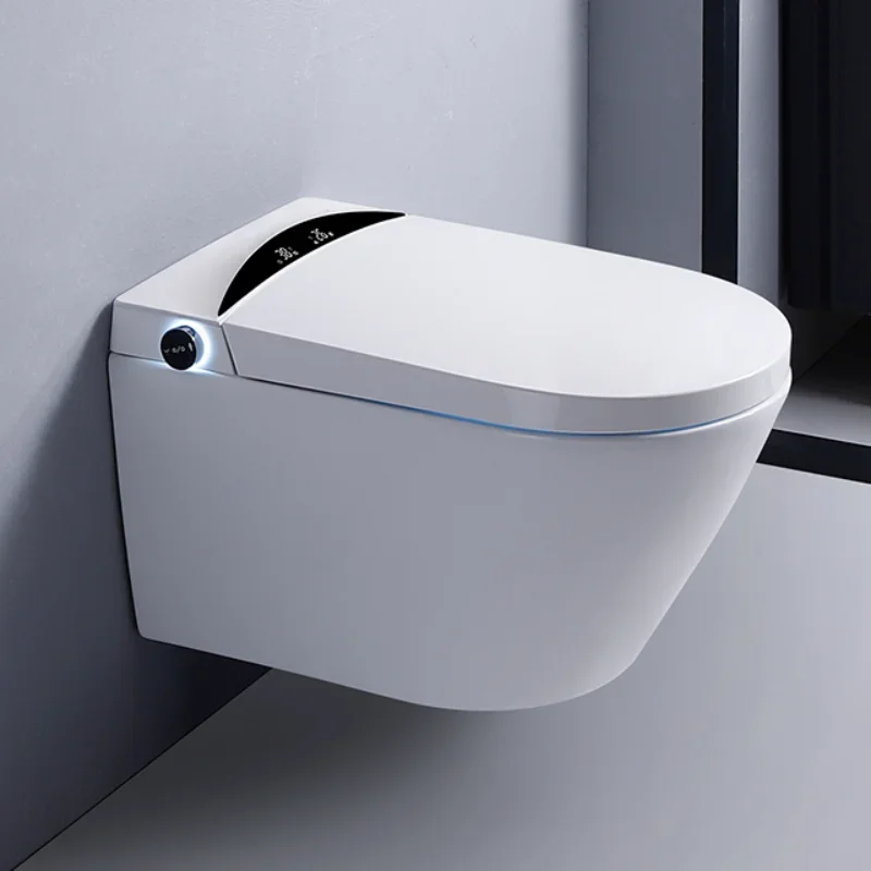 

High quality wall mounted ceramic one piece electric intelligent toilet bowl automatic bathroom wall hung smart toilet wc