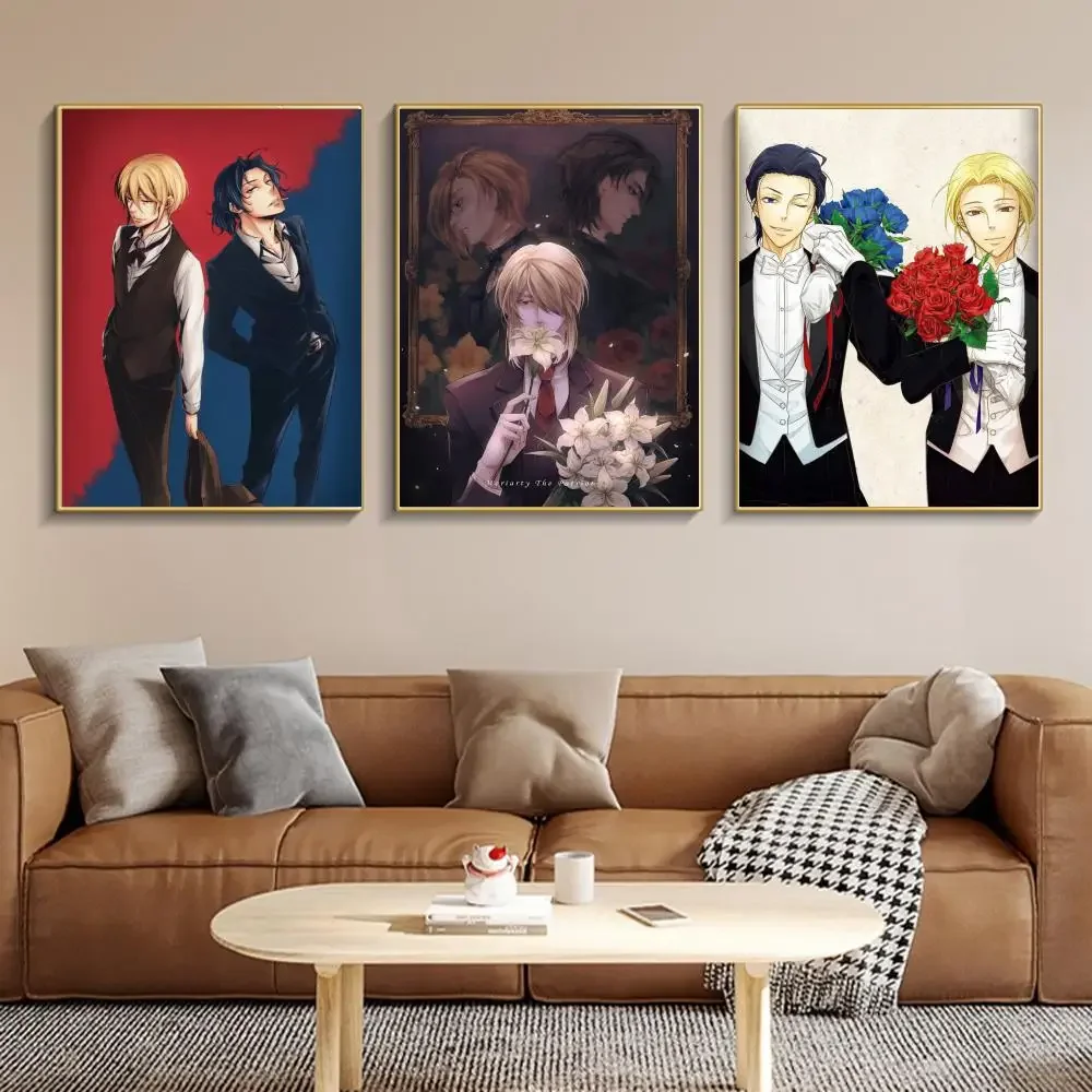 1PC Moriarty The Patriot Anime Retro Print Poster Paper Waterproof High Quality Sticker Home Living Room Bar Wall Decoration