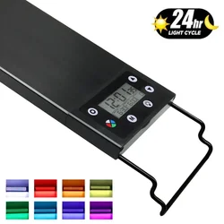 24/7 Beleuchtung Aquarium LED Licht Voll spektrum ausziehbare Timer einstellbare Helligkeit Aquarium Licht Aquarien Dekoration Lampe