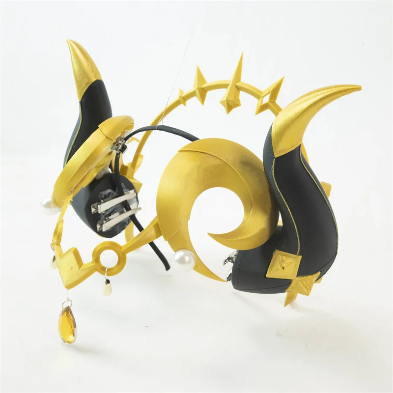

1pcs Anime 3D Genshin Impact Nilu Cosplay Horns Headwear Headband Hair Pin Hair Clip Nilou Hairpin Halloween Costume Accessory