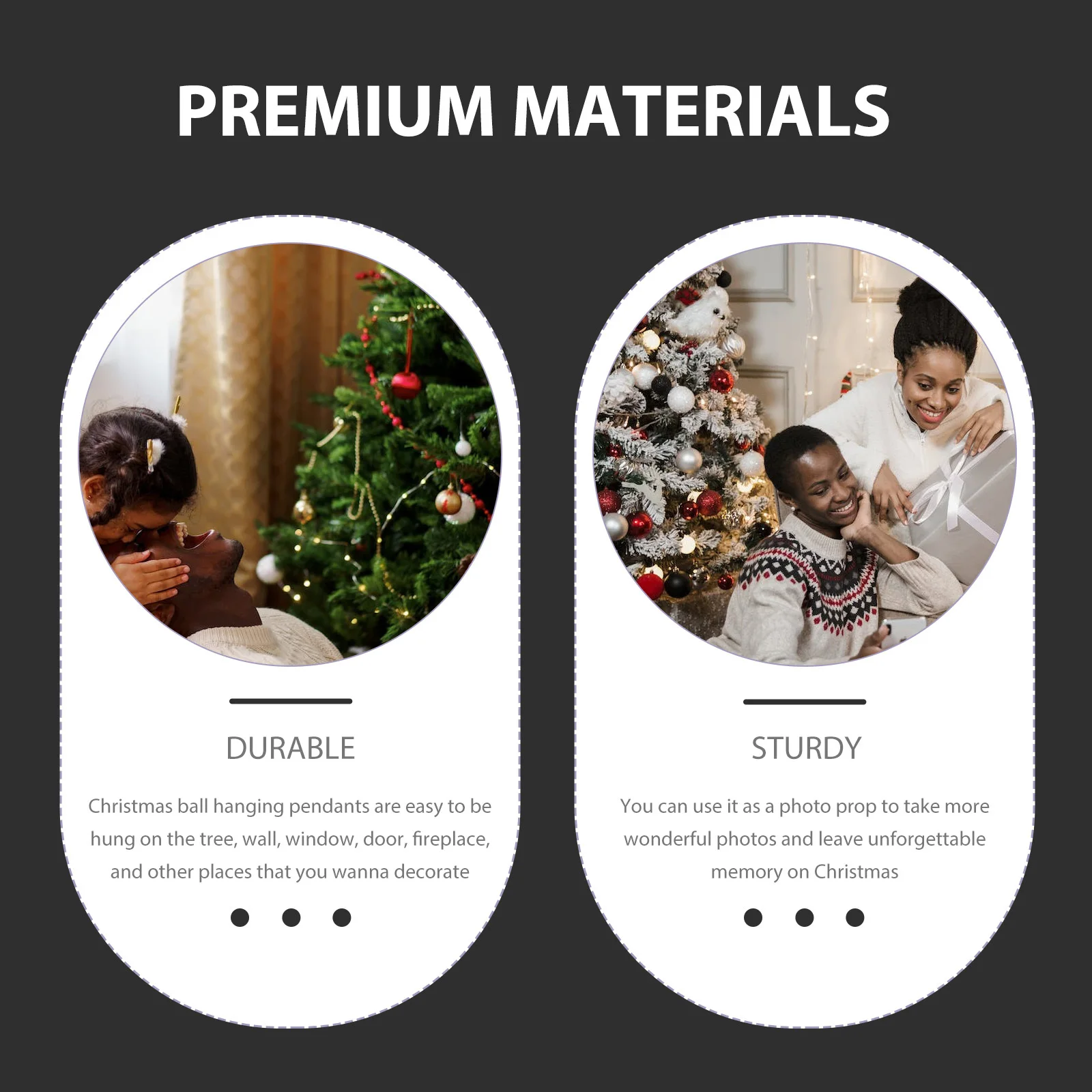 

6Pcs Xmas Ball Pendant Hanging Ornaments Christmas Tree Decoration Pendant Xmas Hanging Decor Plastic Balls Christmas Tree Ball