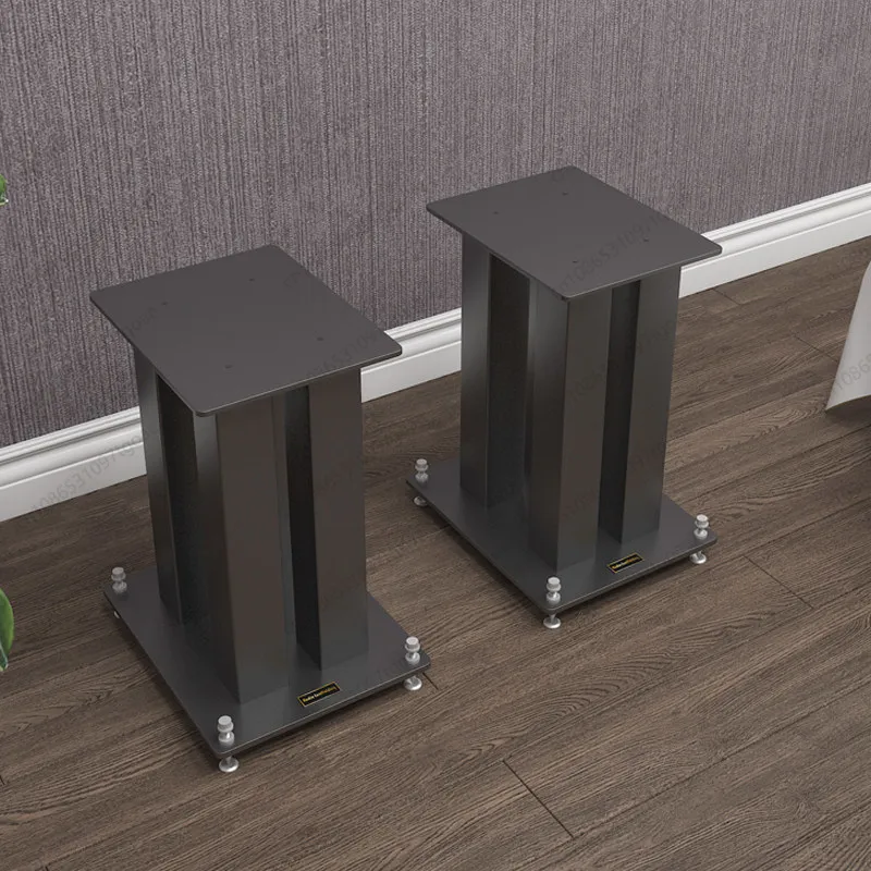 Metal Bookshelf Speaker Floor Stands Multi Height Optional Heavy Duty Audio Support Bracket For Home Cinema Surround Speakers