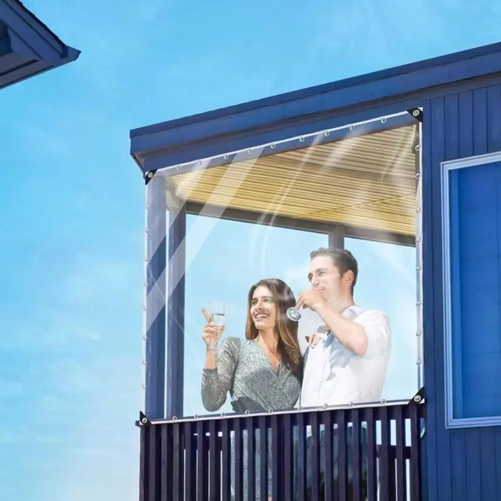 

Прочная ткань, прозрачный водонепроницаемый брезент, пыленепроницаемый водонепроницаемый садовый дождевик, складной брезент из ПВХ, непромокаемая ткань