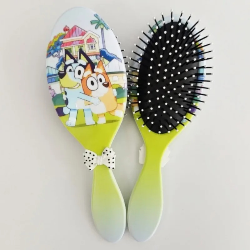 Cartoon Bluey Combs Kawaii Bingo Figure Print Air Cushion Massage Comb Cute Girls Hair Accessories Children Christmas Gifts Toy