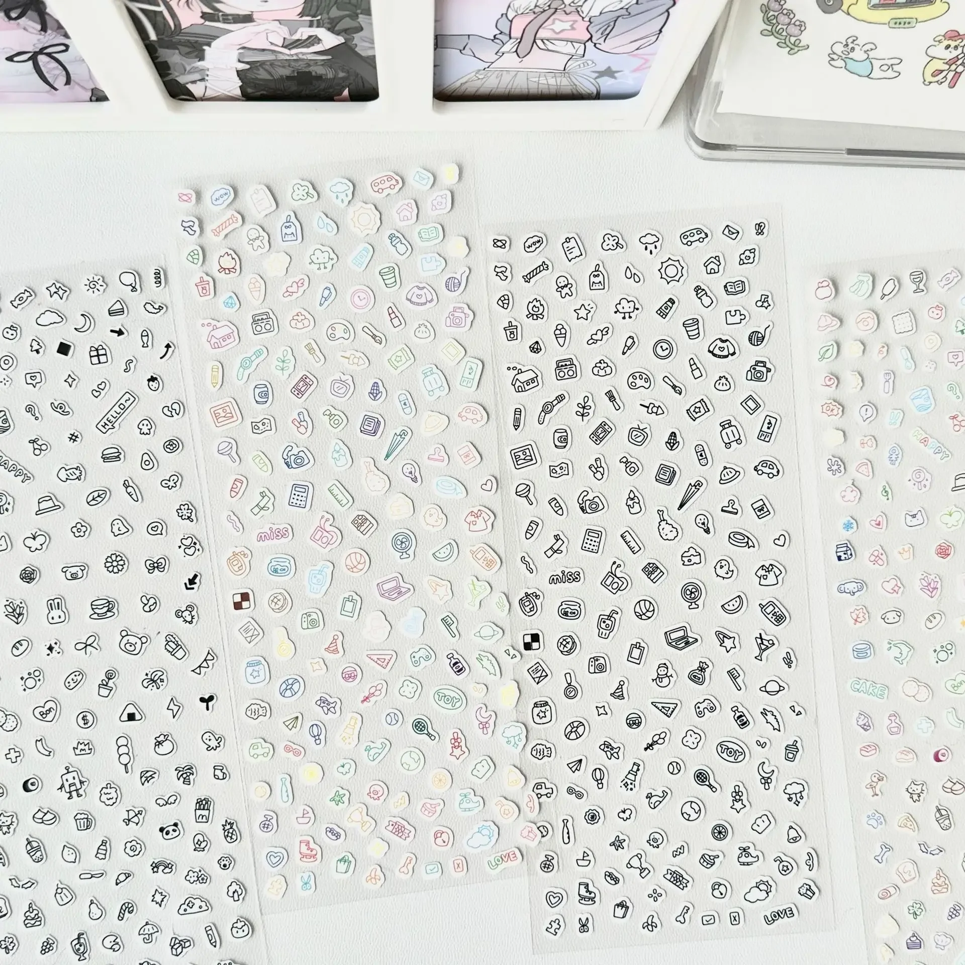 Cartoon Small Pattern Decorative Sticker Ins Korean Style Cute Guka Hand Account Diy