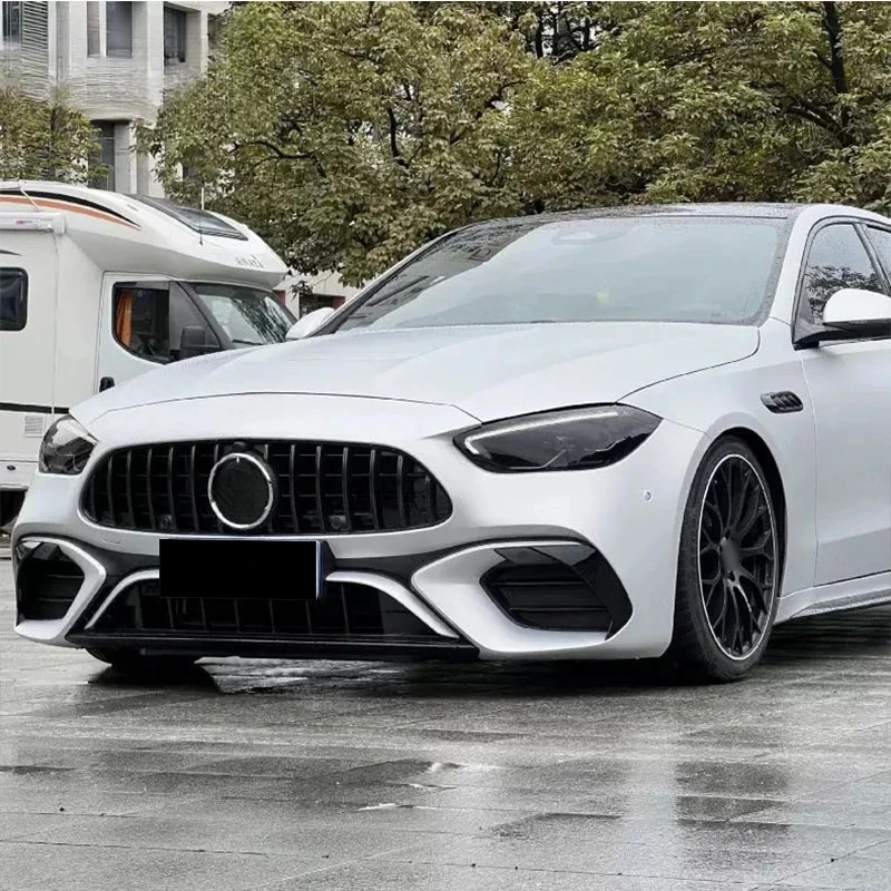 

C-Class W206 C300 22+ Upgrade C63 Wide Body Kit Auto Accessories Parts with Car Bumpers Hood Fender Side Skirt Rear Lip