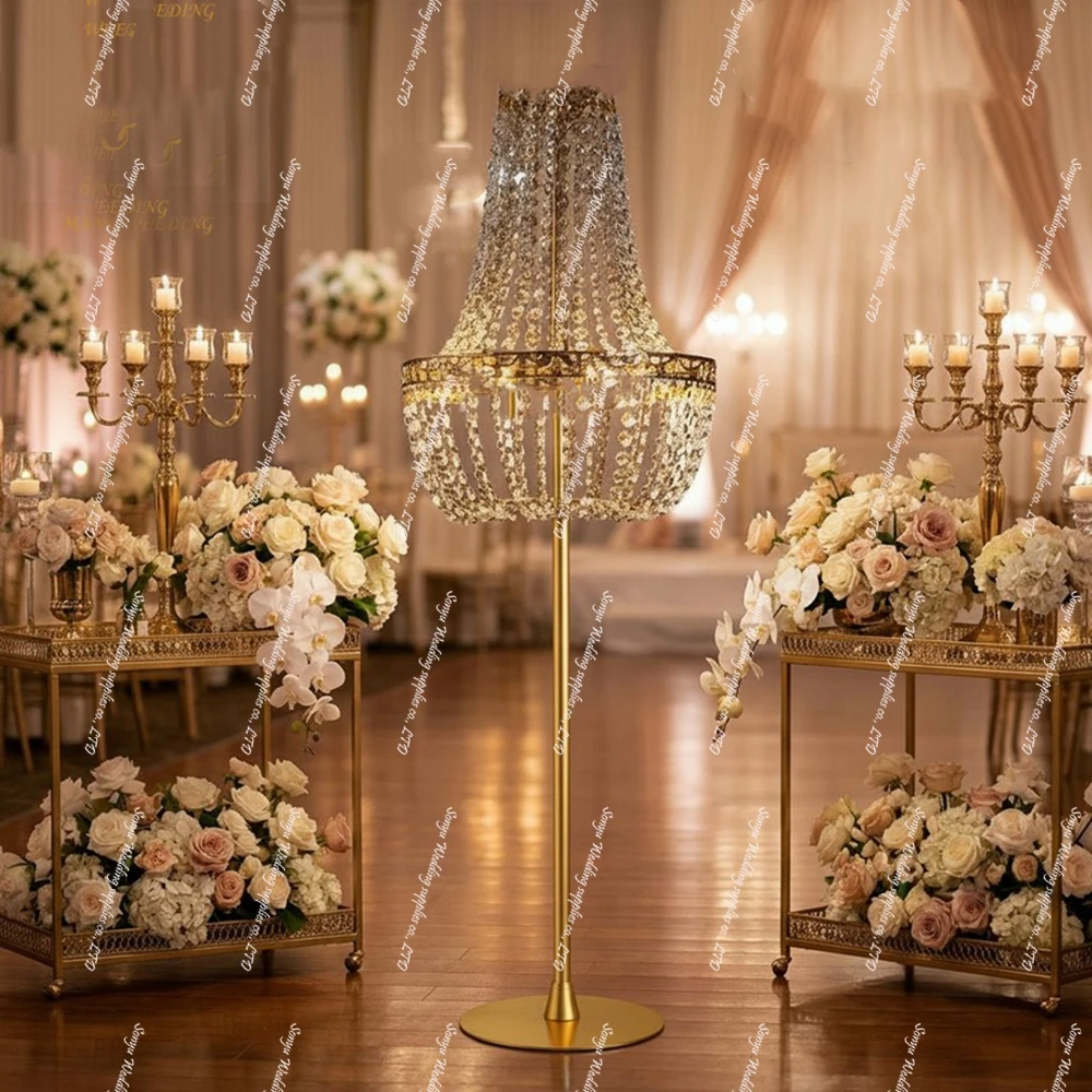 10pcs simple  wedding decor Table Lamp  Light walkway pillar backdrop aisle decor stand for wedding Dining Hotel or party