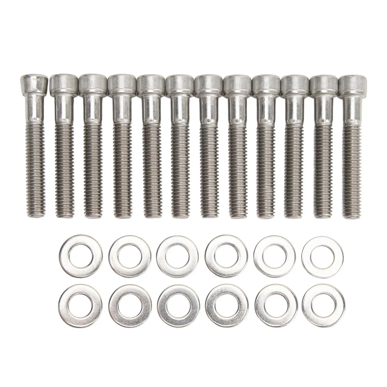 

Cylinder Head Kit Hex Head Rustproof 304 Stainless Steel High Hardness Heat Resistance for sbf 289 302 5.0L 351W